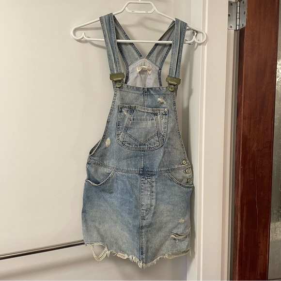 Zara Vintage Collection Denim Overall Skirt - Picture 4 of 6